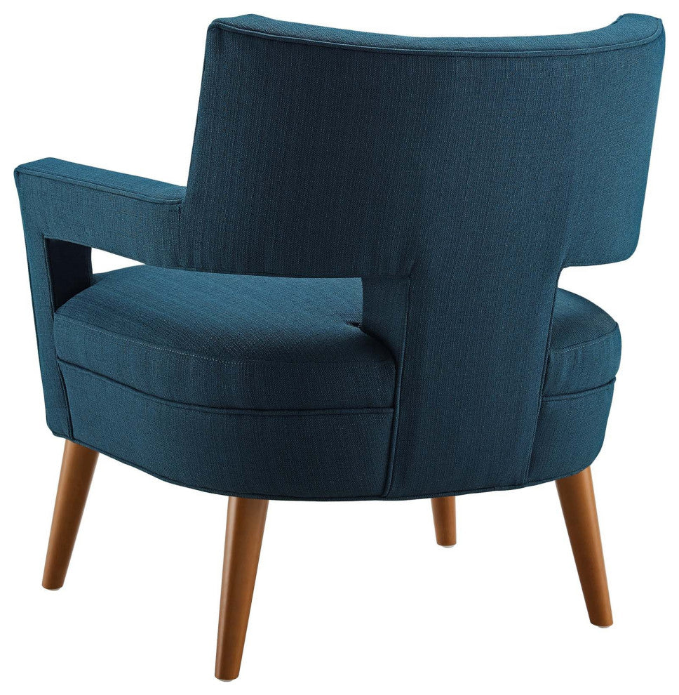 Armchair and Loveseat Sofa Set, Fabric, Navy Blue, Modern, Lounge Hospitality