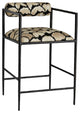 Barbana Counter Stool Ocelot Embroidery