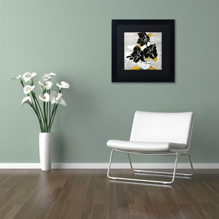 Color Bakery 'Georgette I' Art, Black Frame, Black Matte, 16"x16"