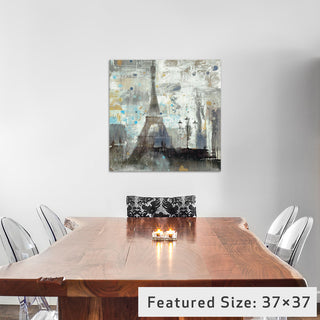 "Eiffel Tower Neutral" by Albena Hristova, 37x37x1.5