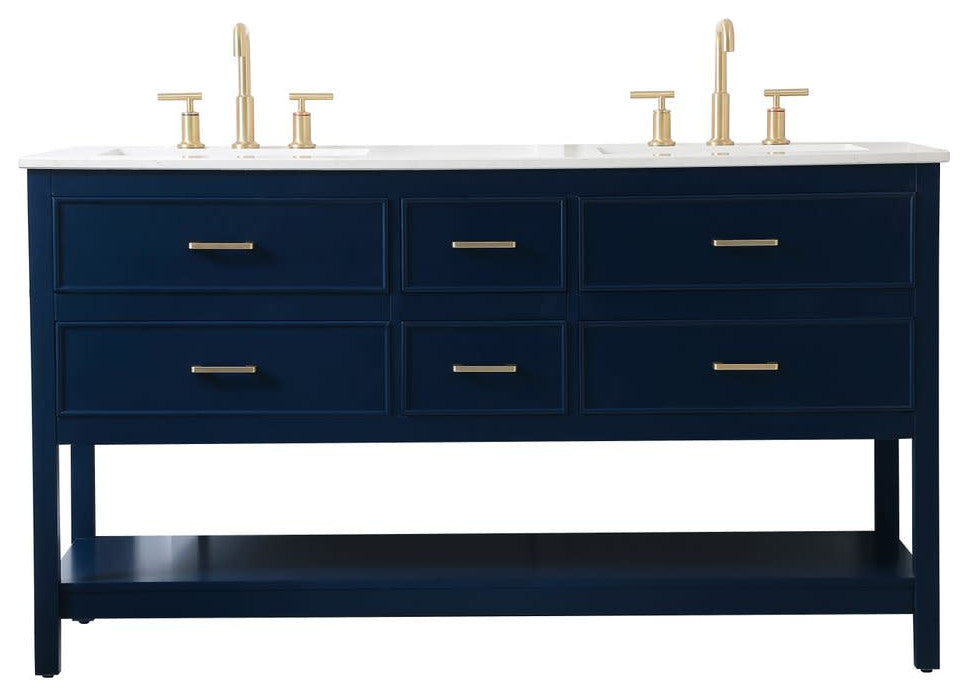 Elegant Lighting VF19060D Sinclaire 60" - Blue