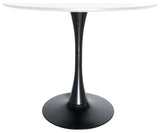 Round Dining Table with Wood Top