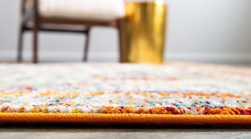 Unique Loom Beige Gabrieli Rosso 5' 0 x 8' 0 Area Rug