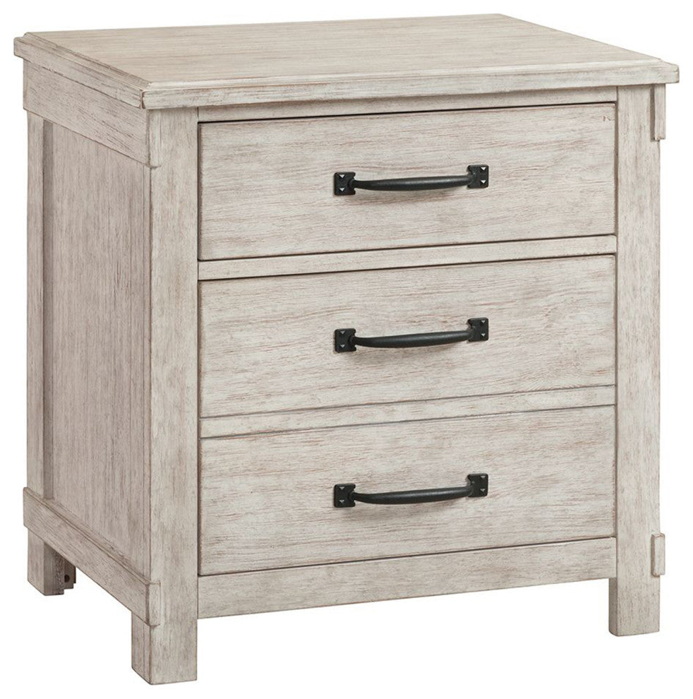 Jack 2-Drawer Nightstand With USB Ports