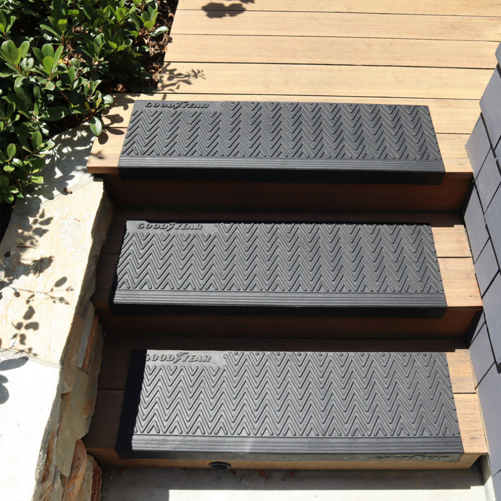 Goodyear "Moderna" Rubber Stair Mats, 10" X 48" - 6 Pack