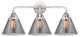 Large Cone Bath Vanity Light, Polished Chrome, Plated Smoke, Plated Smoke