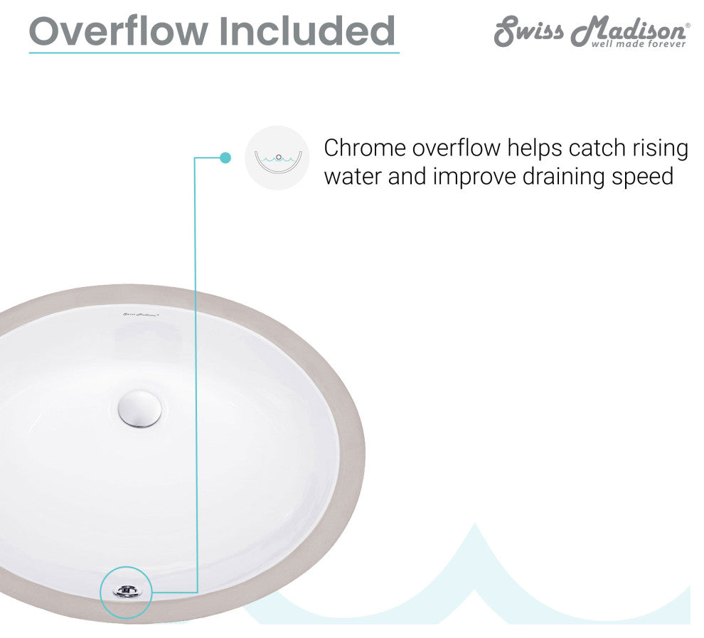 Monaco 19" Oval Under-Mount Bathroom Sink