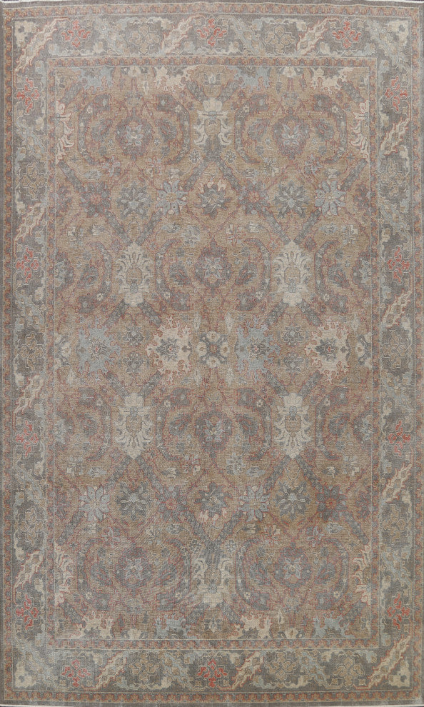 Silver Washed Traditional Turkish Ziegler Area Rug Wool Carpet 9x12