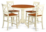 5 Pc Counter Height Dining Room Set -Pub Table And 4 Counter Height Chairs