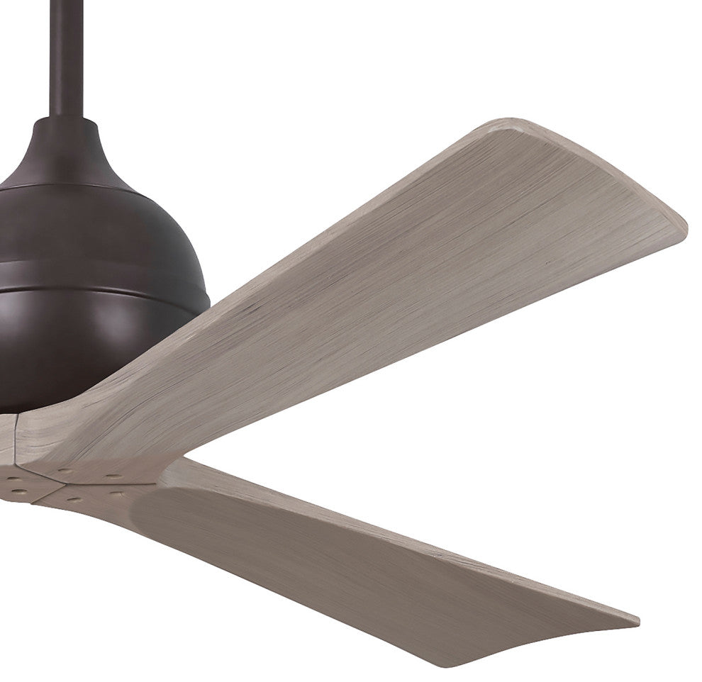 Irene-3 Paddle Fan, Textured Bronze, 60", Gray Ash Blades
