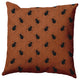 20"x20" Spider Pattern Decorative Throw Pillow, Sienna