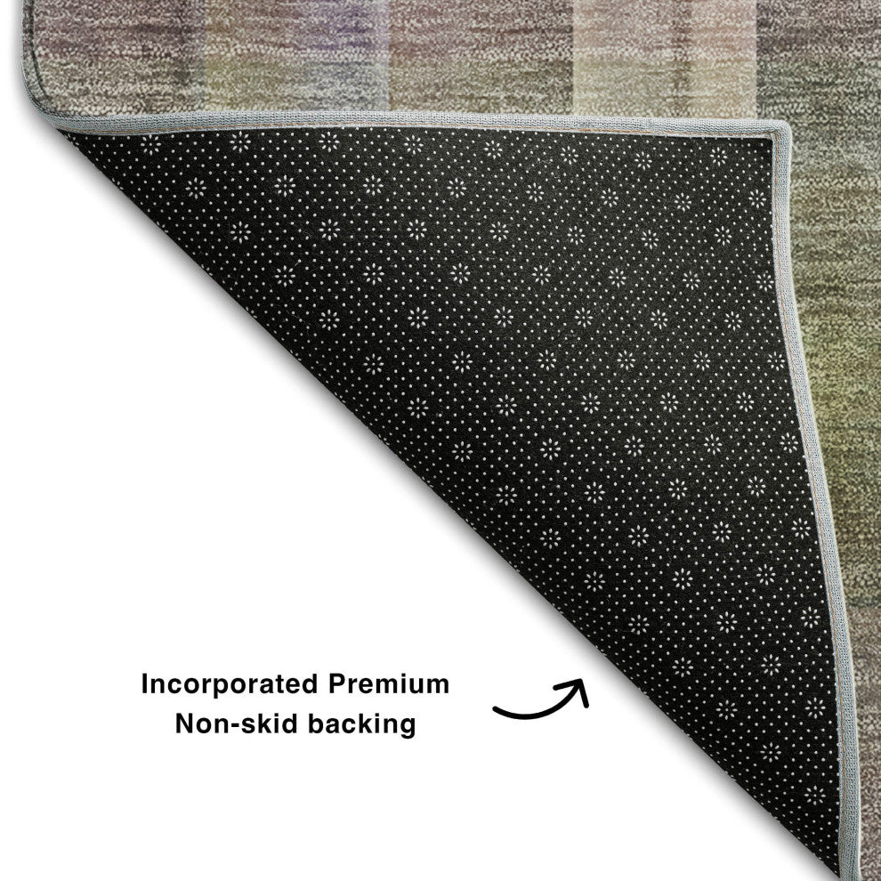 Premium Machine Washable Mayfield AMF534 Pewter 1'8" x 2'6" Rug