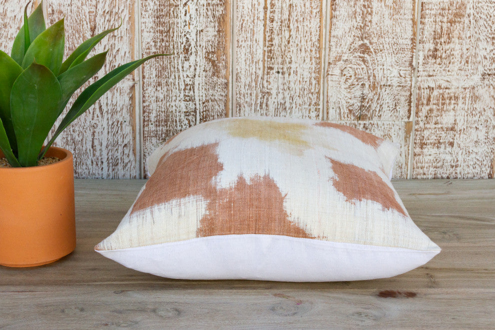 Mosa Organic Silk Ikat Pillow