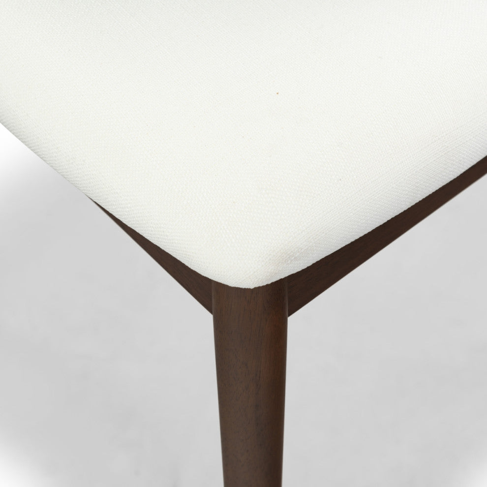 Safavieh Couture Portman Wood Dining Chair, Walnut/White