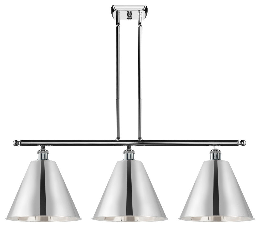Ballston Cone Island Light, Polished Chrome, Polished Chrome