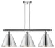Ballston Cone Island Light, Polished Chrome, Polished Chrome
