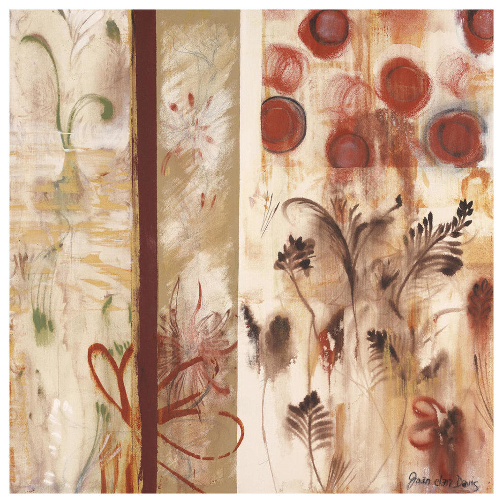 "Autumn Sketch #6" Digital Paper Print by Joan Elan Davis, 38"x38"