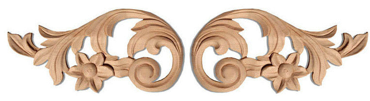 Bakersfield Wood Carvings, 2-Piece Set, Red Oak, Large