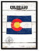 Colorado State Flag Canvas, 13"x17"