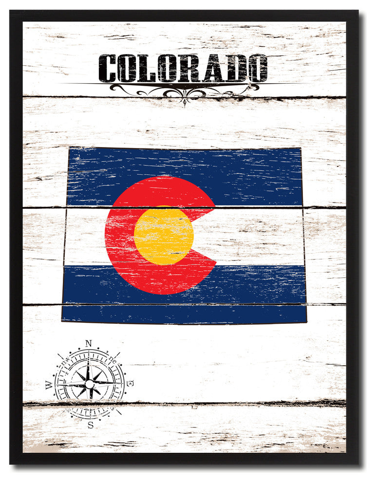 Colorado State Flag Canvas, 13"x17"