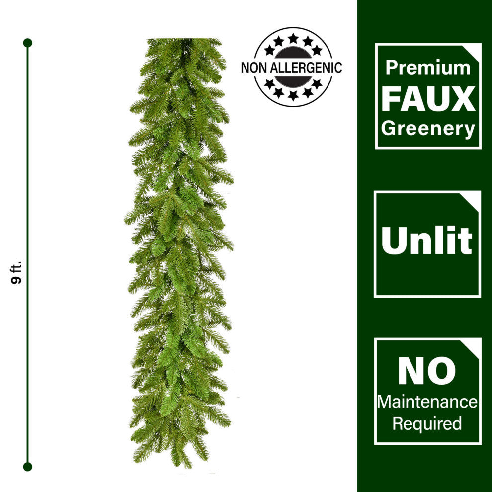 9-Ft. Grandland Garland, No Lights