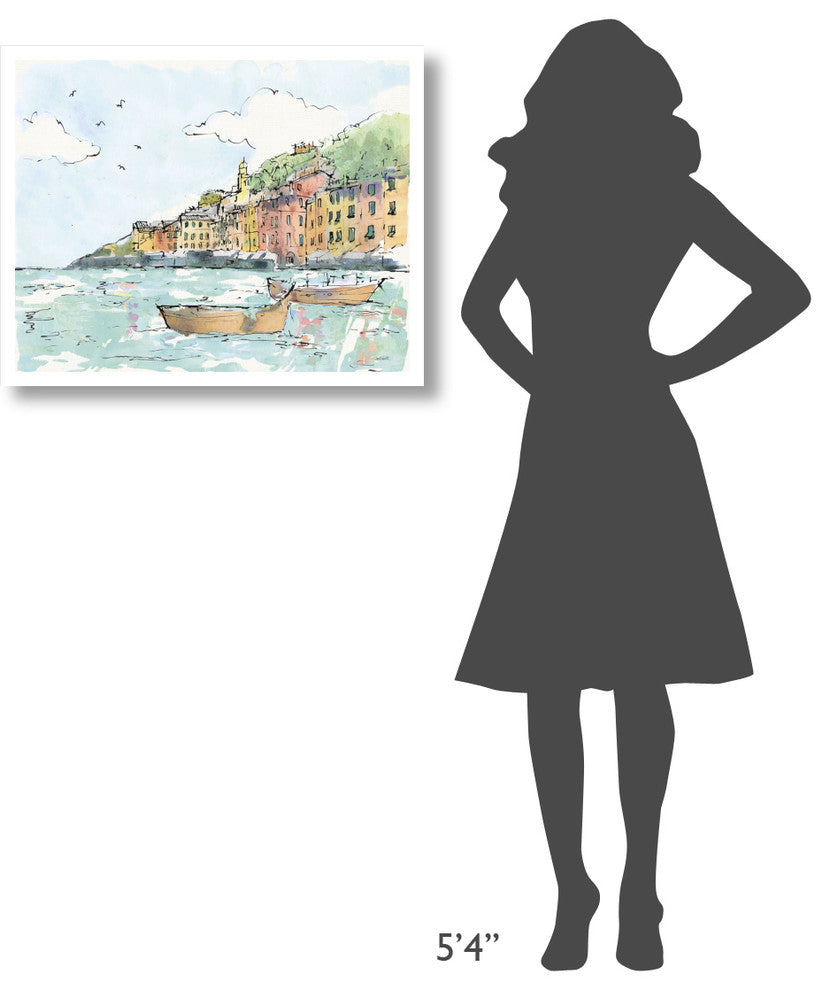 "Portofino I" Digital Paper Print by Anne Tavoletti, 30"x24"