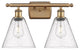 Innovations 516-2W-BB-GBC-84-LED 2 Light Bath Vanity Light, Brushed Brass