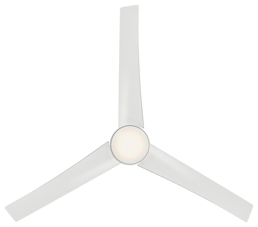 Sonoma Indoor/Outdoor 3-Blade Smart Ceiling Fan 56" Matte White, Light Kit