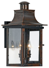 Chalmers 2-Light Outdoor Lantern, Aged Copper