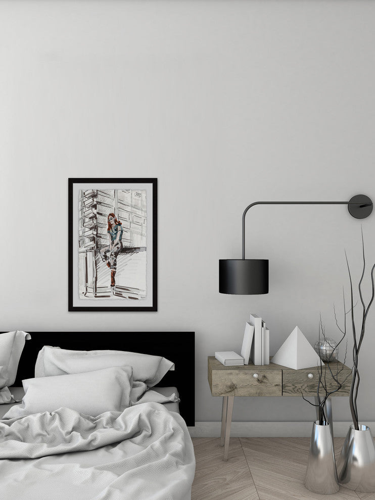 "Casual Chill" Framed Painting Print, 20"x30"