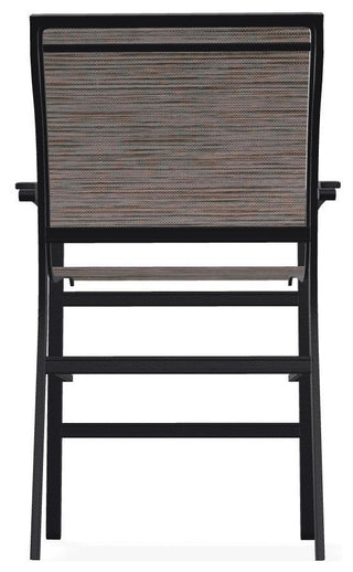 Bazza Sling Balcony Height Stackable Outdoor Stool, James/Black