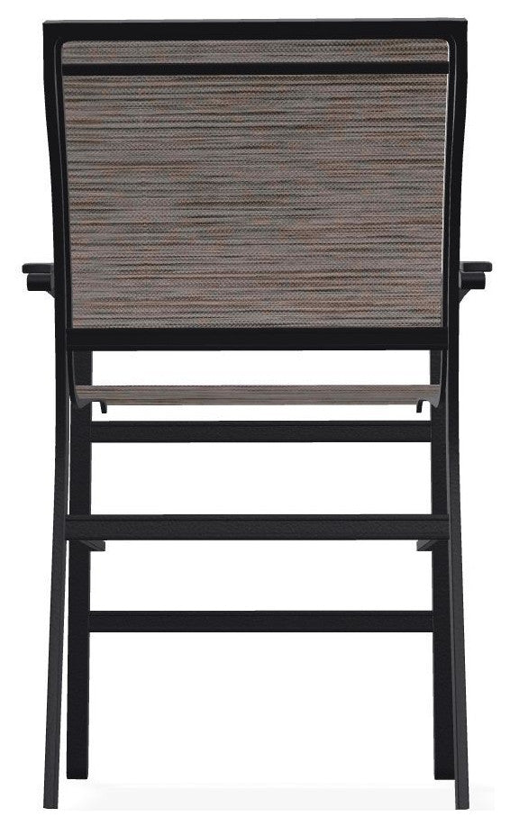 Bazza Sling Balcony Height Stackable Outdoor Stool, James/Black