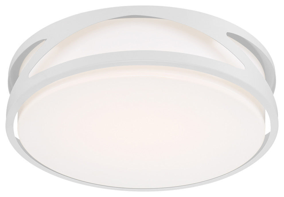 Access Lighting 49990LEDD-ACR Lucia 14"W LED Flush Mount Drum - White