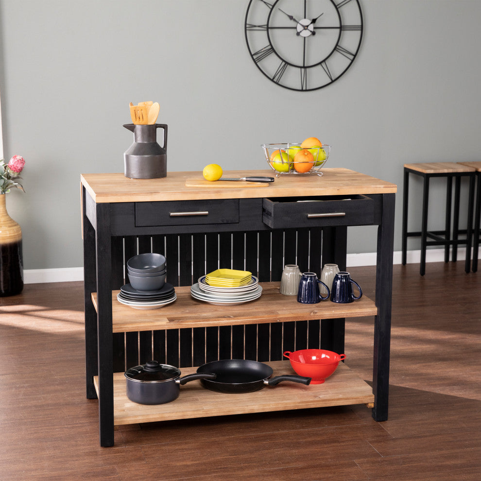 Lenore Expandable Freestanding Kitchen Island