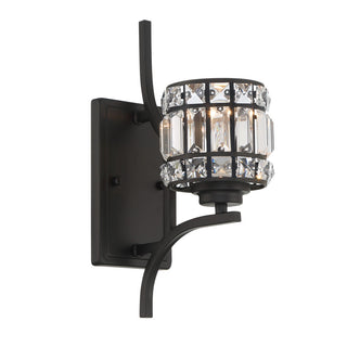 1- Light Vintage Black Armed Sconce
