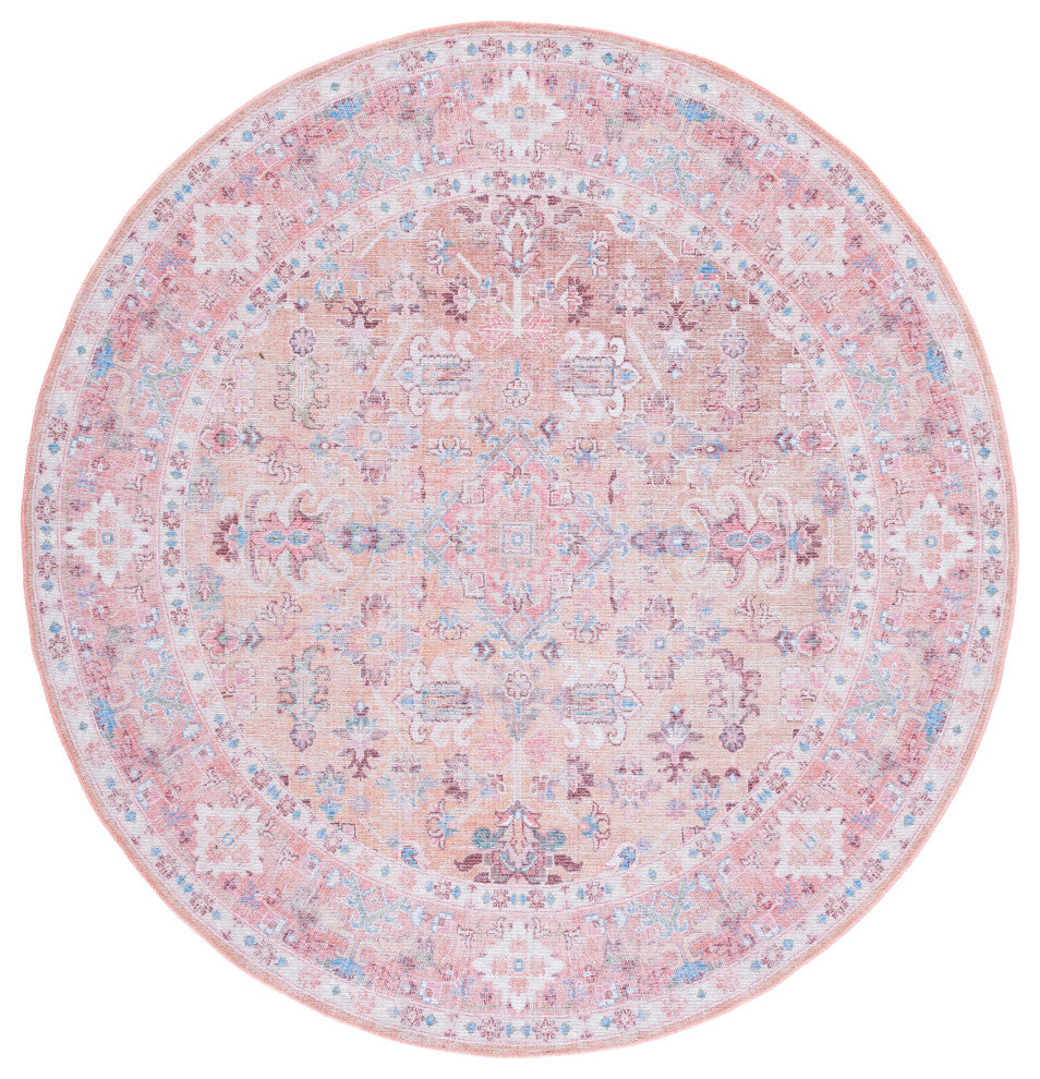 Safavieh Serapi Sep515B Vintage and Distressed Rug, Beige and Pink, 5'3"x7'6"
