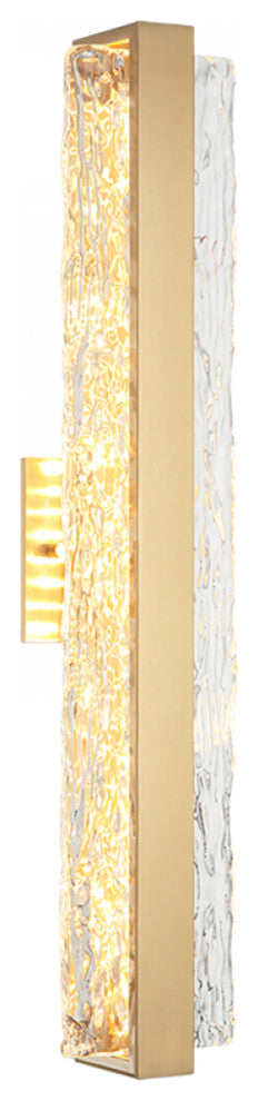 Matteo Lighting S02024AG Wall Sconce, Aged Gold Brass Finish