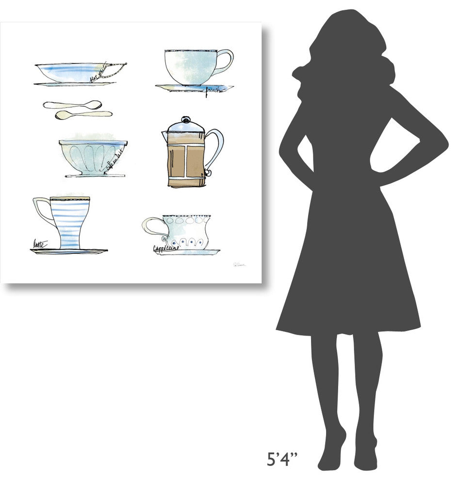 "Good Brew XI" Digital Paper Print by Sue Schlabach, 38"x38"