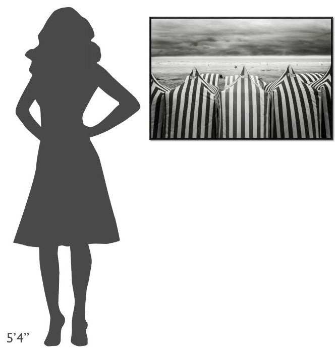 "On The Beach" Framed Canvas Giclee by Toni Guerra, 37x25"