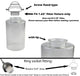 3 Pack Bubble Glass Shade screw fixed Clear Seeded for ceiling fan light fixture