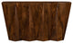 Denali Console Table Carved Solid Wood Natural Finish