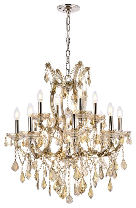 Elegant Lighting 2800D27-GT/RC Maria Theresa 13 Light 27"W - Chrome