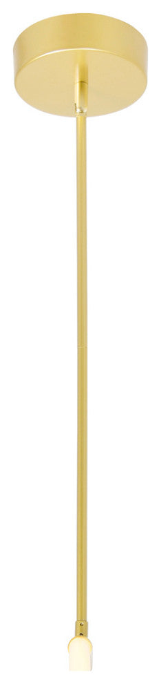 Hoops 1 Light LED Chandelier With Satin Gold Finish