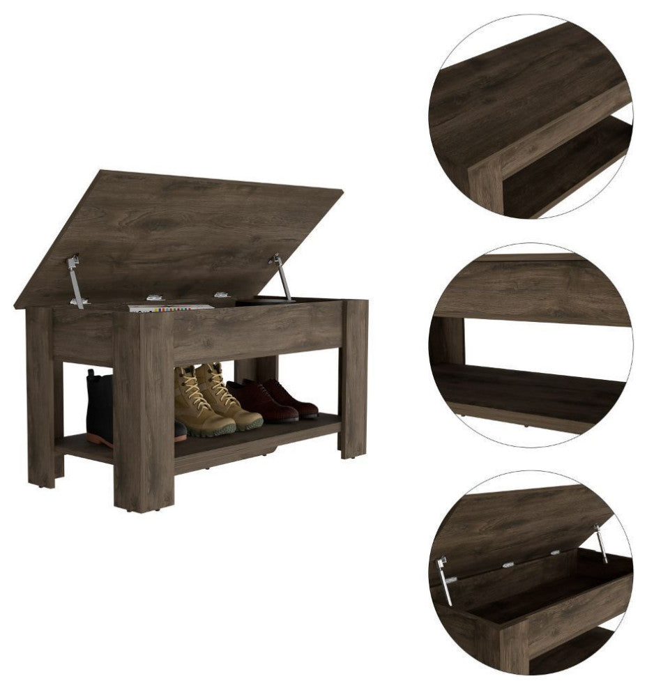 Saturn Storage Table, Dark Brown