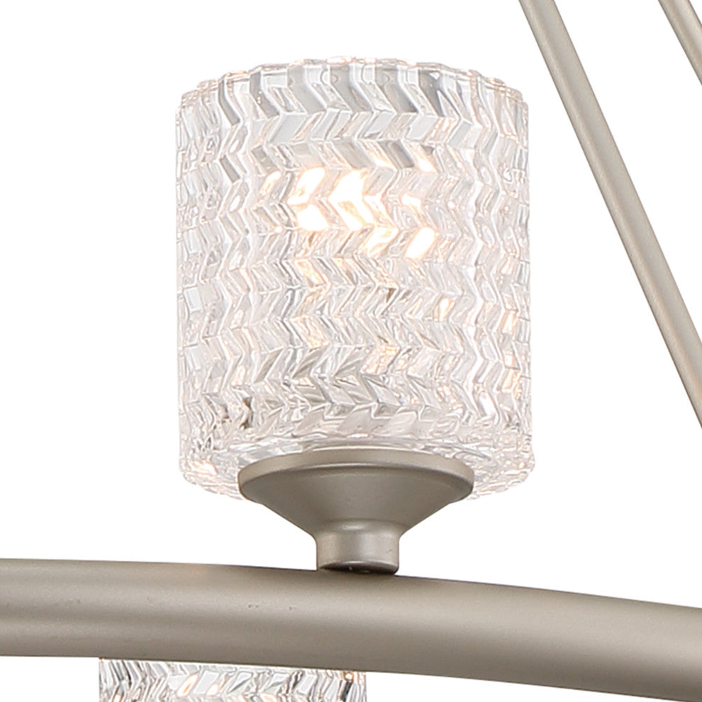 10 Light Crystal Wagon Wheel Candle Style Chandelier