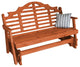 Cedar Marlboro Glider, Redwood Stain, 6 Foot