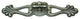 Mock Key With Backplate, Venetian Bronze