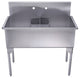 Pearlhaus Brushed Stainless Steel Double Bowl Commerical
