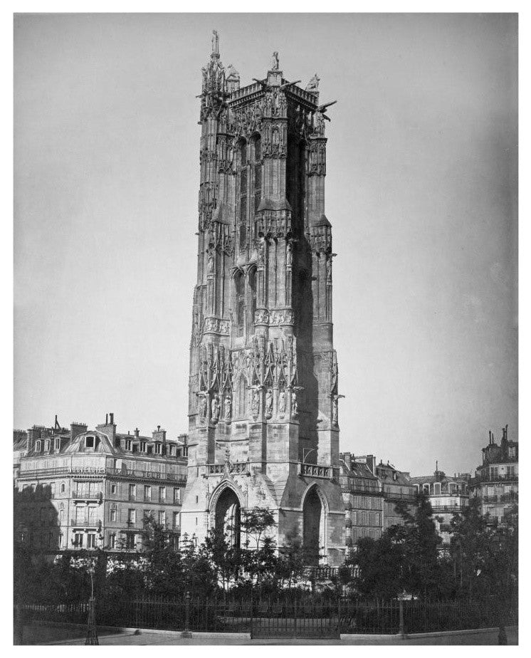 "Paris, 1857-1859 - The Tour St. Jacques" Print by Gustave Le Gray, 15"x18"