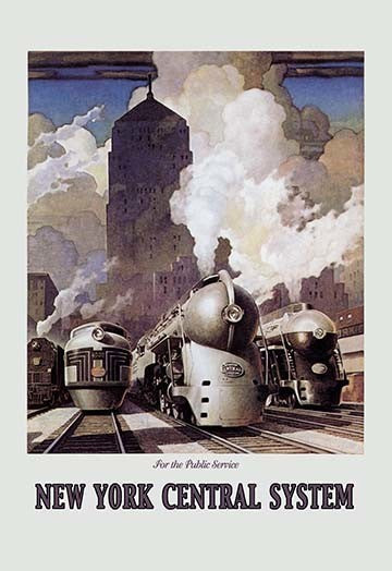 New York Central System- Canvas Poster 20" x 30"